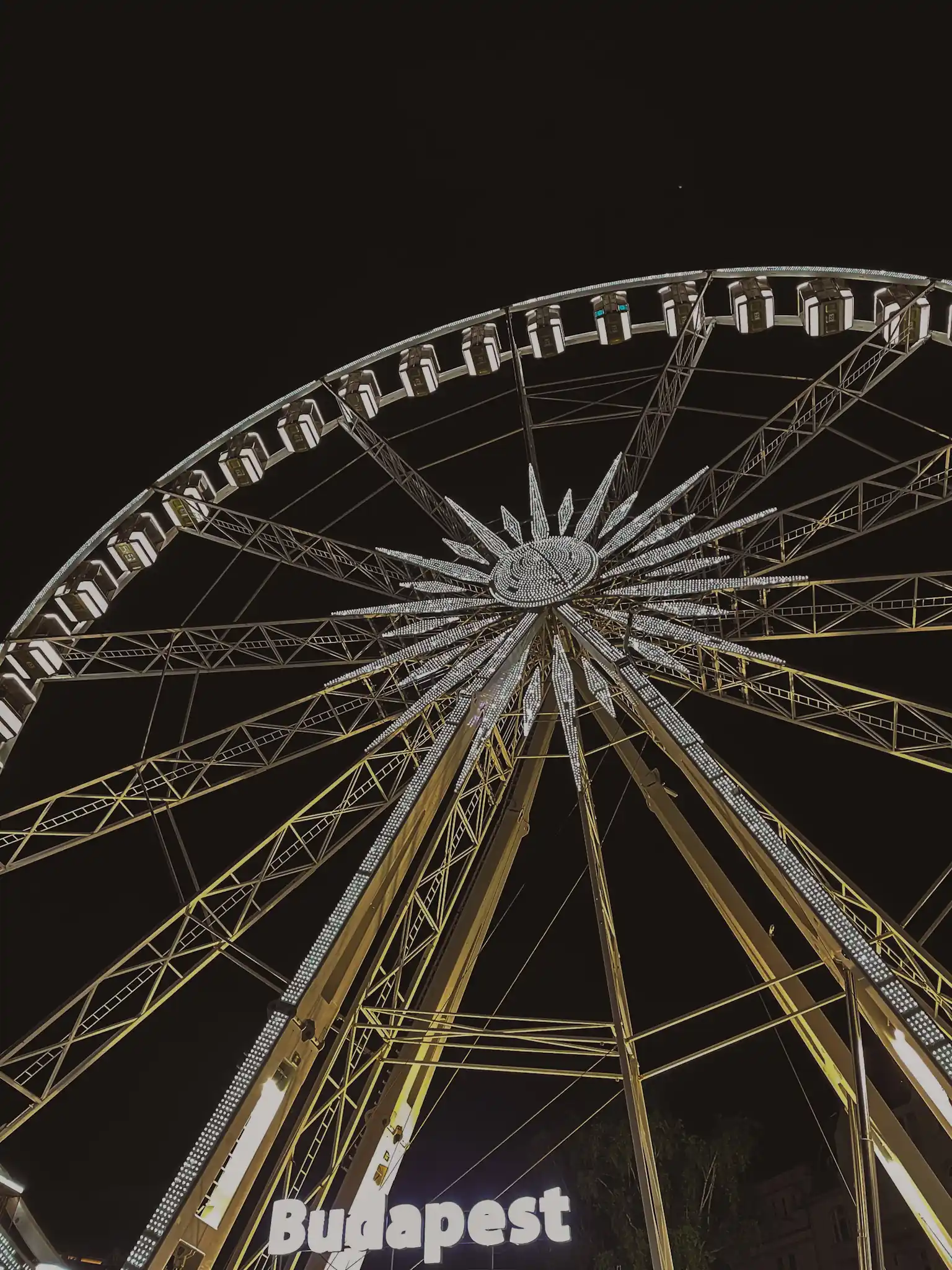 Budimpešta - Ferris Wheel noću
